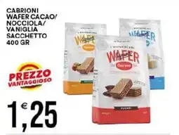 Vantaggio Cash&Carry Cabrioni wafer cacao/ nocciola/ vaniglia sacchetto offerta