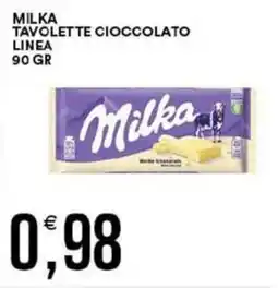Vantaggio Cash&Carry Milka tavolette cioccolato linea offerta