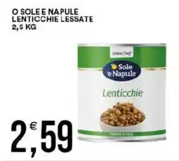 Vantaggio Cash&Carry O sole e napule lenticchie lessate offerta