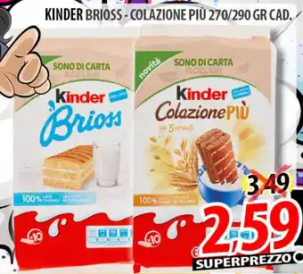 Kinder brioss-colazione più