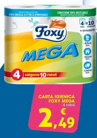 Conad Carta igienica foxy mega offerta