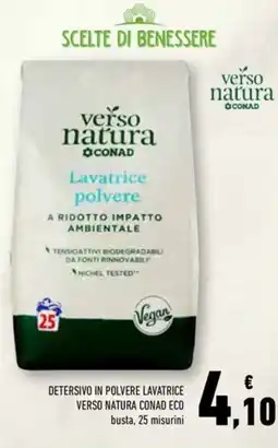 Conad Detersivo in polvere lavatrice verso natura conad eco offerta