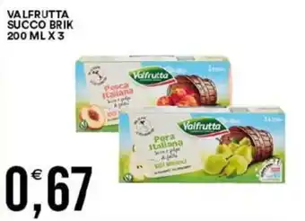 Vantaggio Cash&Carry Valfrutta succo brik offerta