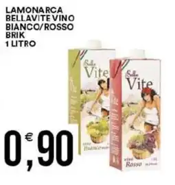 Vantaggio Cash&Carry Lamonarca bellavite vino bianco/rosso brik offerta
