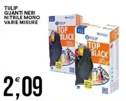 Vantaggio Cash&Carry Tulip guanti neri nitrile mono offerta