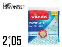 Vantaggio Cash&Carry Vileda panno pavimenti super 3 pz flash offerta