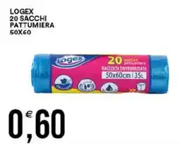 Vantaggio Cash&Carry Logex 20 sacchi pattumiera 50x60 offerta