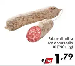 Eurospesa Salame di collina con o senza aglio offerta