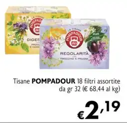 Eurospesa Tisane POMPADOUR 18 filtri assortite offerta