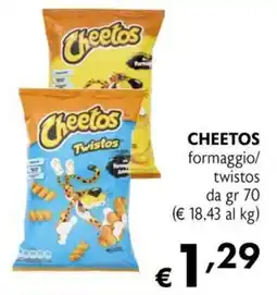 Eurospesa CHEETOS formaggio/ twistos offerta