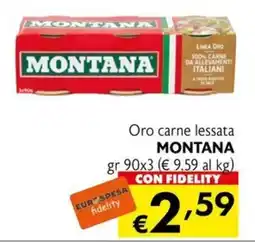Eurospesa Oro carne lessata MONTANA offerta