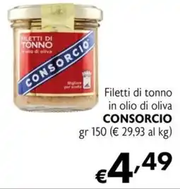 Eurospesa Filetti di tonno in olio di oliva CONSORCIO offerta
