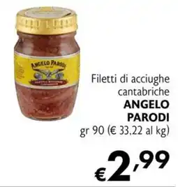 Eurospesa Filetti di acciughe cantabriche ANGELO PARODI offerta
