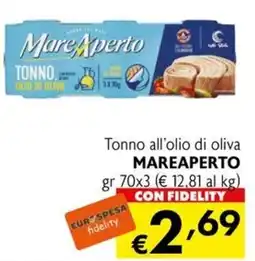 Eurospesa Tonno all'olio di oliva MAREAPERTO offerta