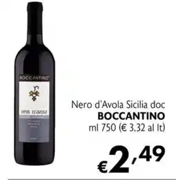 Eurospesa Nero d'Avola Sicilia doc BOCCANTINO offerta