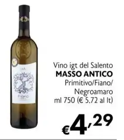 Eurospesa Vino igt del Salento MASSO ANTICO offerta