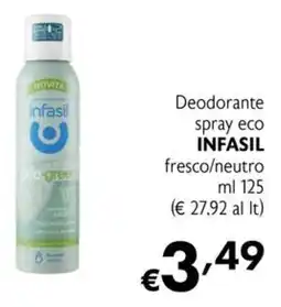 Eurospesa Deodorante spray eco INFASIL offerta