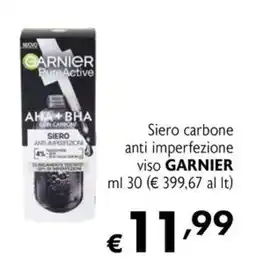 Eurospesa Siero carbone anti imperfezione viso GARNIER offerta