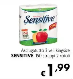 Eurospesa Asciugatutto 3 veli kingsize SENSITIVE offerta