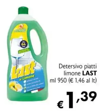 Eurospesa Detersivo piatti limone LAST offerta