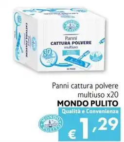 Eurospesa Panni cattura polvere multiuso x20 MONDO PULITO offerta