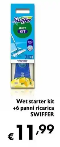 Eurospesa Wet starter kit +6 panni ricarica SWIFFER offerta