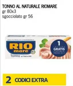 Eurospesa Tonno al naturale RIOMARE offerta