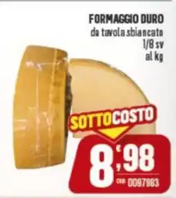 Gruppo di Palo FORMAGGIO DURO da tavola sbiancato offerta