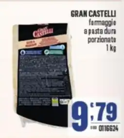 Gruppo di Palo GRAN CASTELLI formaggio a pasta dura porzionato offerta