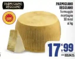Gruppo di Palo PARMIGIANO REGGIANO formaggio montagna 30 mesi offerta