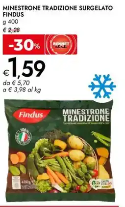 Bennet Minestrone tradizione surgelato FINDUS offerta