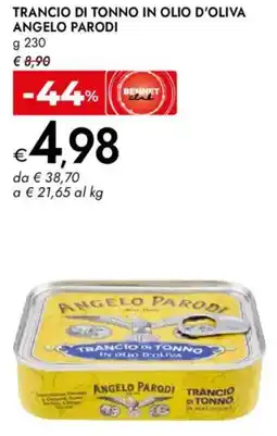 Bennet Trancio di tonno in olio d'oliva ANGELO PARODI offerta