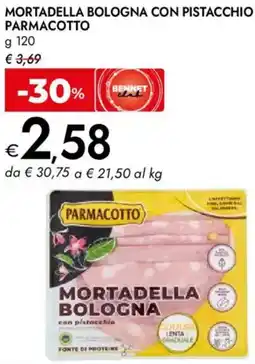 Bennet Mortadella bologna con pistacchio PARMACOTTO offerta