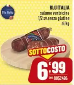 Gruppo di Palo BLU ITALIA salame ventricina 1/2 sv senza glutine offerta