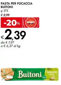 Bennet Pasta per focaccia BUITONI offerta
