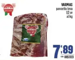 Gruppo di Palo VARMAS pancetta tesa offerta