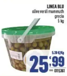 Gruppo di Palo LINEA BLU olive verdi mammuth grecia offerta