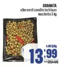 Gruppo di Palo GRANATA olive verdi condite ischitane vaschetta offerta