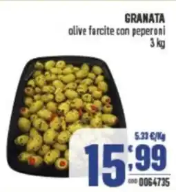 Gruppo di Palo GRANATA olive farcite con peperoni offerta