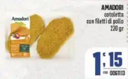 Gruppo di Palo AMADORI cotoletta con filetti di pollo offerta