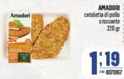 Gruppo di Palo AMADORI cotoletta di pollo croccante offerta