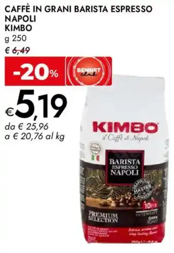 Caffè in grani barista espresso napoli KIMBO