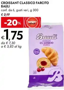 Bennet Croissant classico farcito BAULI offerta