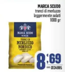 Gruppo di Palo MARCA SCUDO tranci di merluzzo leggermente salati offerta
