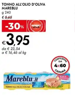 Bennet Tonno all'olio d'oliva MAREBLU offerta