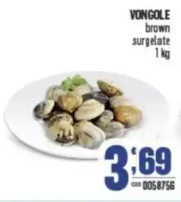 Gruppo di Palo VONGOLE brown surgelate offerta