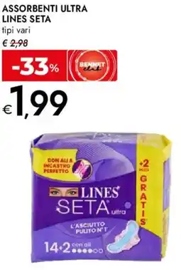 Bennet Assorbenti ultra lines SETA offerta