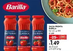 Bennet Salsa pronta BARILLA offerta