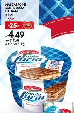 Bennet Mascarpone santa lucia GALBANI offerta
