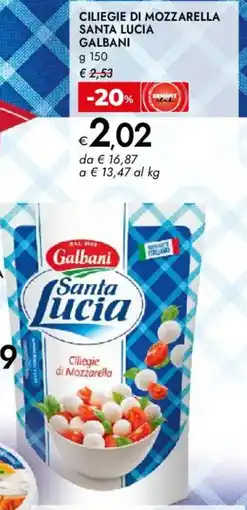 Bennet Ciliegie di mozzarella santa lucia GALBANI offerta